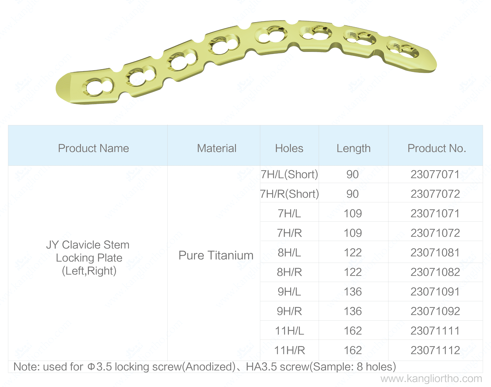 jy-clavicle-stem-locking-plate-specifications