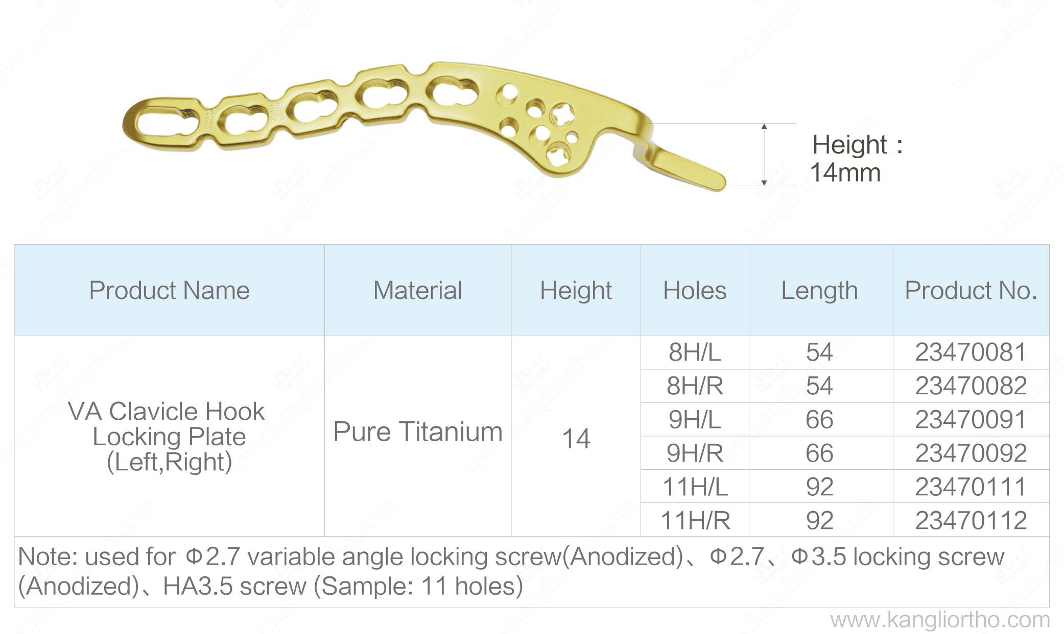 va-clavicle-hook-locking-plate-14-specifications