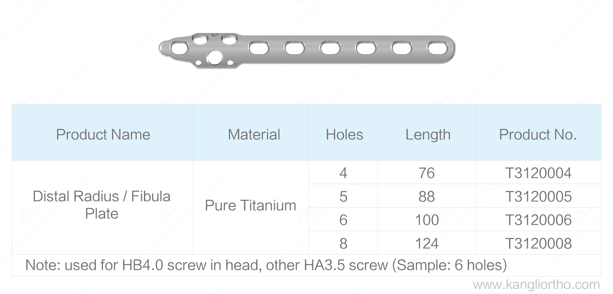 distal-radius-fibula-plate-specifications
