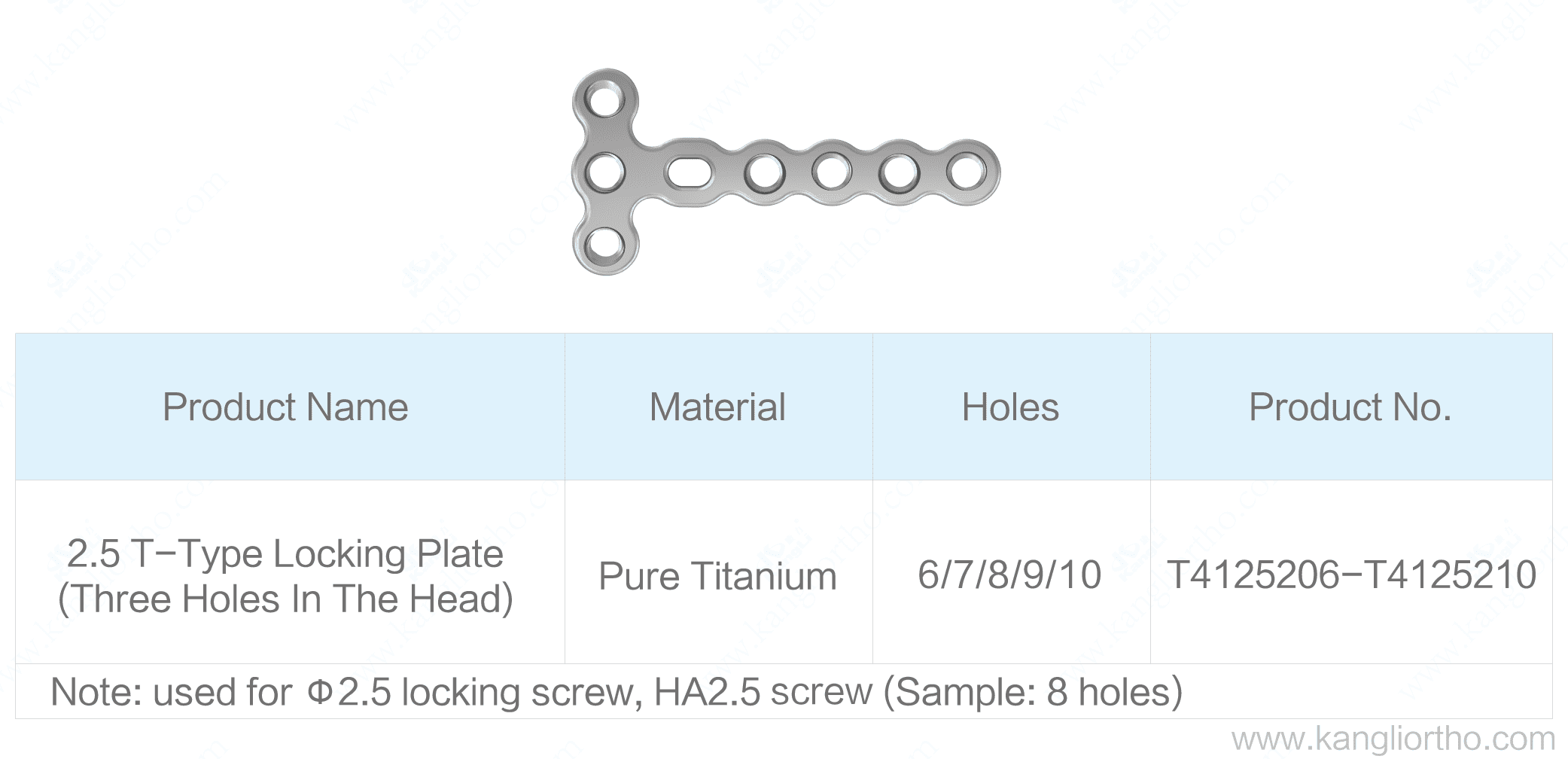 2-5-t-type-locking-plate-three-holes-in-the-head-specifications