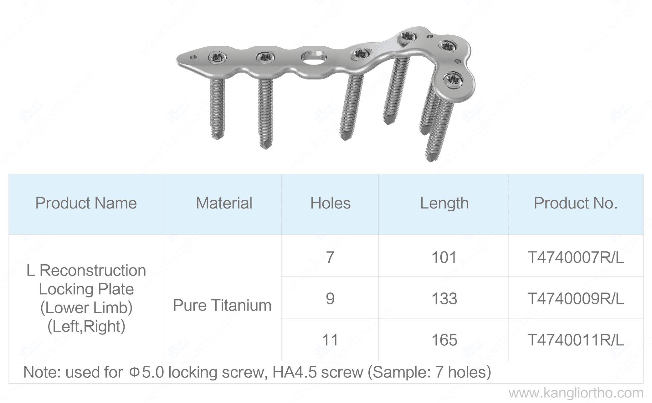 l-reconstruction-locking-plate-low-limb-specifications