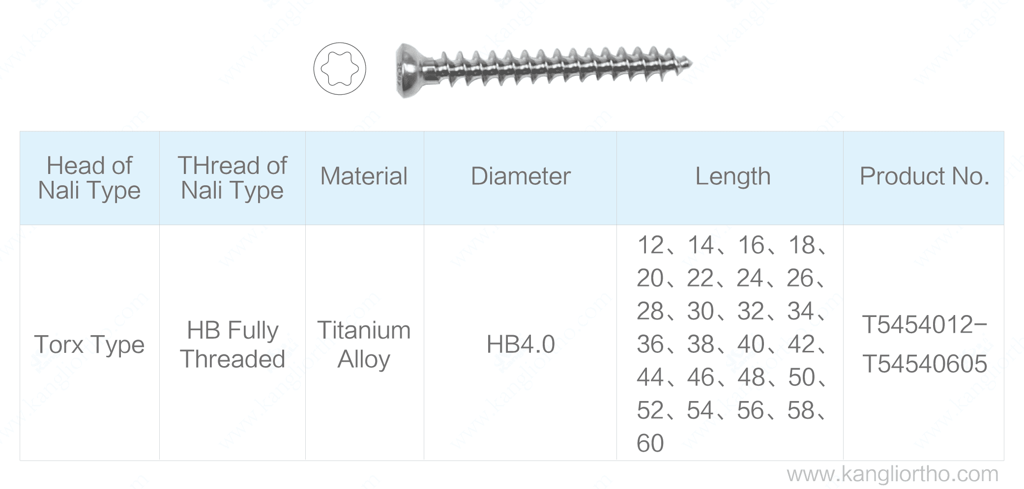 metal-bone-fracture-screw-torx-type-hb4-0-fully-threaded-specifications